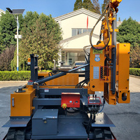 Foreuse hydraulique rotative sur chenilles, profondeur 20 m, haute efficacité, multifonction, avec moteur et engrenages