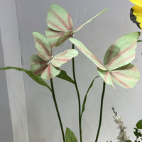 Décorations personnalisées de grands papillons de fleurs géantes en papier pastel pour fête de mariage