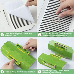 Bordo di scarafaggio personalizzato per uso domestico trappola di gomma scarafaggio bordo di controllo degli insetti per ragni cimici formiche mosche - Product Image 2
