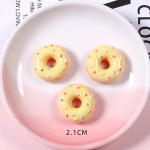 Venta caliente a granel Stock 3D moldes en miniatura Dot Donut Flatback Diy cabujones de resina - Product Image 6