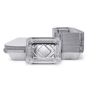 Aluminum <b>Foil</b> Cake Pans with Lids for Baking Cupcake Disposable <b>Foil</b> Loaf Pan Aluminum <b>Foil</b> Baking Tray - Product Image 1