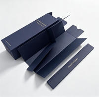 Boîte cadeau en papier pour diffuseur de parfum de luxe personnalisé, pliable, avec logo en feuille d'or
