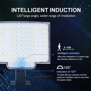 Lampe solaire 106 LED avec capteur de mouvement intelligent, étanche IP65, pour les nuits d'été, éclairage extérieur à énergie solaire, sans facture d'électricité - Product Image 3