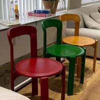 Chaise de salle à manger contemporaine en bois massif nordique Rey pour hôtel, villa, salon, meubles de bureau, favori des célébrités d'Internet