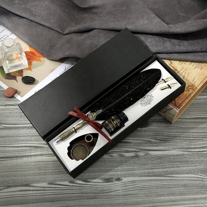 Ensemble de stylos <span class=keywords><strong>plume</strong></span> en métal style gothique pour <span class=keywords><strong>calligraphie</strong></span> <span class=keywords><strong>anglaise</strong></span> et écriture de bandes dessinées, pointe en acier inoxydable 1,0 mm, pour étudiants - Product Image 3