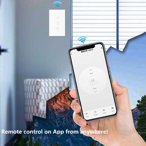 Interrupteur intelligent pour rideaux et volets roulants <span class=keywords><strong>WiFi</strong></span>, commande à distance via l'application Tuya Smart Life, fonction de réglage en pourcentage, interrupteur tactile sensible - Product Image 3