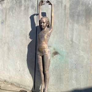 Làm Bằng Tay Nhà Máy Bán Hàng Trực Tiếp Nhỏ Nữ Diễn Viên Ballet Cô Gái Đồng Đài Phun Nước Bức Tượng Nhảy Múa Phụ Nữ Trẻ Điêu Khắc Phong Thủy - Product Image 1