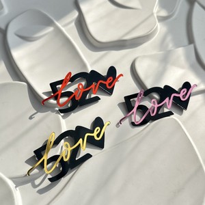 Honey And Sweetness <b>Acrylic</b> Cake Decorations 520 Valentine's Day Birthday Qixi Festival Couple Confession Cake Plugin - Product Image 3