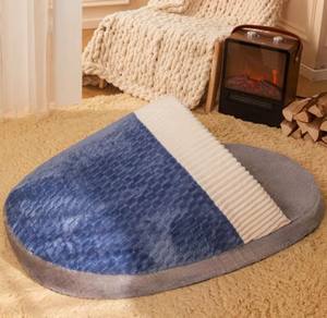 Neues Design, Luxuriöses Cord-Kunstfell Gestreiftes Individuelles Pantoffel-förmiges, Bequemes, Herausnehmbares, Waschbares, Atmungsaktives Hundebett & Katzenbett - Product Image 5