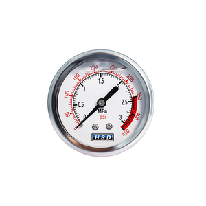 Manomètre à vide étanche, boîtier métallique rond, manomètre analogique, plage 0-600 bars, personnalisation OEM/ODM disponible - Product Image 5