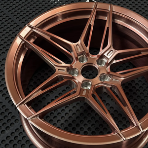 Rines Deportivos de Aleación Forjada Monobloque de 5 Radios, Color Oro Rosa Pulido, Modelo CD-509, Ligeros, de 8-24 Pulgadas, para Autos de Lujo y Alto Rendimiento - Product Image 5