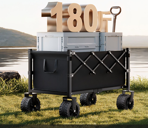 Chariot utilitaire pliable robuste Coolwin CW-222 / Chariot pliant pour les sports de plein air, le <span class=keywords><strong>camping</strong></span>, le jardinage et les courses - Product Image 5