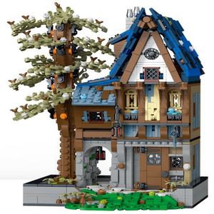 Mork 033032  2095 PCS Magic House Architecture médiévale Jouets de construction en briques Ensembles de puzzles Blocs de construction avec lumières - Product Image 1