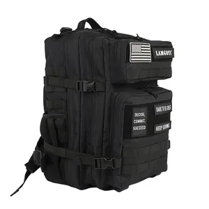 Custom 900D Oxford Tactical Gym Bag Pack Molle Fitness Trekking Bag 25L 45L Tactical Mochila
