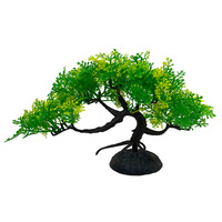 Ornement de table de salon écologique, plante artificielle, pin, bonsaï, décorations d'aquarium en plastique