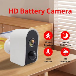 Caméra sans fil WiFi TUYA 3MP H.265 avec batterie, vision nocturne, capteur CMOS, détection humaine, audio bidirectionnel, OEM/<span class=keywords><strong>OEMD</strong></span> - Product Image 3