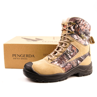 Hiver chasseur extérieur acier orteil tactique activité camouflage cheville haute bottes de sécurité pour hommes