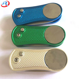 Wholesale Custom Metal Folding Golf Divot Tool <strong>Personalized</strong> Logo Ball Marker Colorful Pitch <strong>Fork</strong> - Product Image 3