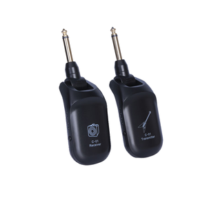 C01 Pickup Audio Effects <b>Transmitter</b> Receiver USB Rechargeable Metal & Plastic Guitar Cable <b>Wireless</b> System - Product Image 1