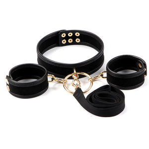 Collier de jouets sexuels pour adultes en gros avec menottes tour de cou main de retenue chien chaîne laisses auto Bondage pour BDSM fétiche - Product Image 2