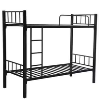 Lit superposé avec structure métallique, lit double pour dortoir, pour étudiants et personnel - Design minimaliste moderne personnalisable, robuste et stable
