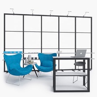 Stand d'exposition modulaire stable de 5 m, mur d'affichage, stand de salon professionnel