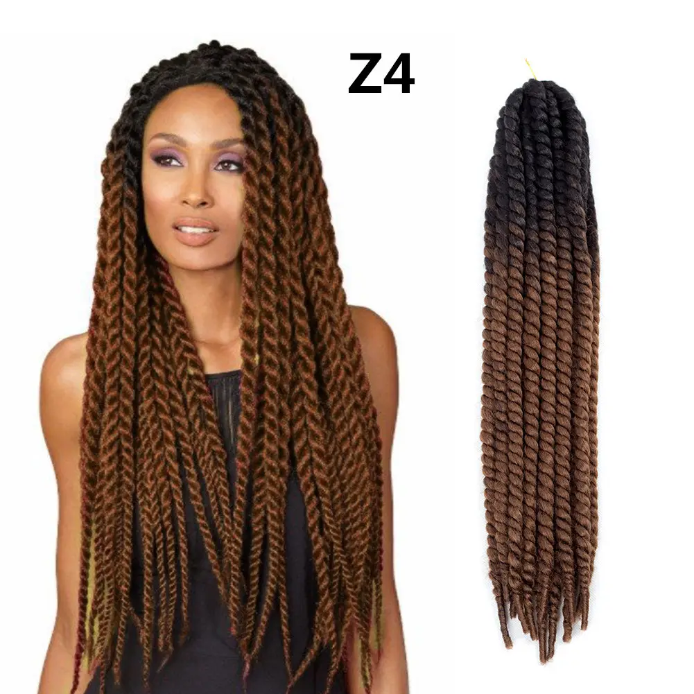 Extensões de dreadlock de 24 polegadas ombre, 20 peças de cabelo sintético, reggae, feitas à mão, trançado com sonhos, cov