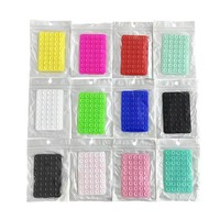 Gran oferta, ambos lados, 40 almohadillas de succión de silicona, soporte para teléfono móvil, Adhesivo de silicona antideslizante, soporte de succión trasera móvil