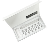 Boîte à fermeture magnétique en carton avec laminage mat de luxe et revêtement UV, boîte cadeau pour stylo Inje1ion, flacon de peptide