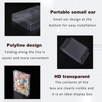 Options écologiques Boîte de présentation en plastique PVC transparent recyclé Boîte de pignon transparente Vinyle transparent pour emballage en acétate