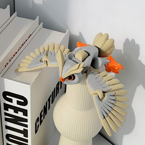 <span class=keywords><strong>Figurine</strong></span> <span class=keywords><strong>de</strong></span> hibou en plastique imprimée en 3D à chaud Animal articulé avec articulations flexibles - Product Image 3