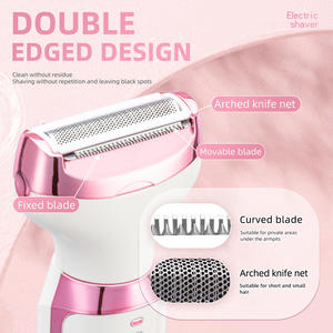 Rasoir électrique 5-en-1 pour femme avec écran LED, lames en alliage d'aluminium - 61-90+ min d'autonomie, chargement USB pour sourcils, aisselles, jambes - Product Image 5