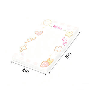 Custom Logo 4x6in Sticky Notepad - 50 Sheets Bulk Memo <strong>Pads</strong> Recycled <strong>Paper</strong> Free Branding Proof for Corporate Gift Sets - Product Image 2