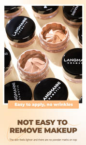 LANGMANNI krim Concealer tahan lama Formula pemutih alami pengendali minyak pelembap tahan air mencerahkan kulit tanpa noda - Product Image 4