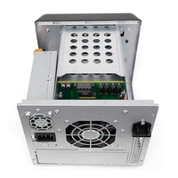 Casing Server NAS 4 Bay Hot Swap, Casing PC Desktop, Panel Depan Berjaring Logam, Casing Server NAS, Chassis