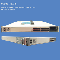 Nuevo Switch Ethernet Empresarial Administrado y Apilable Catalyst C9500-16X-E Original de 16 Puertos 10G con 4x100G Uplinks, POE y SNMP