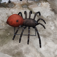 Modèle de simulation d'insecte araignée robotique animatronique réaliste de haute qualité pour parcs d'aventure et musées (intérieur/extérieur)