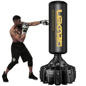 Factory Direct Sales Muay Thai Boxing Bag Customization MMA Professional Free Standing Punching Bag Leather Punching Bag