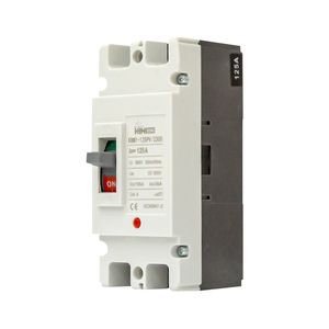 Kinee Chất lượng cao DC MCCB đúc trường hợp ngắt mạch KM1 2 cực 125A DC 500V 50/60Hz 5/10kA Đen xử lý KM1 ngắt mạch - Product Image 3