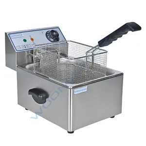 8 L Single container Home use Frying chips Fryer Mini 8 L Capacity Single tank Commercial Fryer for vending