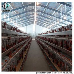 Estructura prefabricada Casa de pollo granja avícola prefabricada Motor de acero nuevo producto <span class=keywords><strong>2020</strong></span> proporcionado gallinero móvil automático - Product Image 5