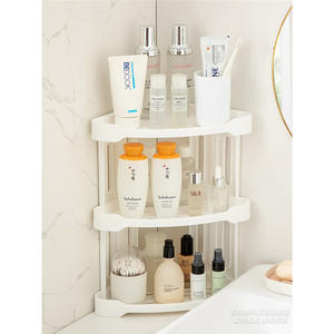 Estante de esquina para baño Lida, rectangular, independiente, de 18 pulgadas de ancho, estante de almacenamiento duradero para lavabo, inodoro y ducha - Product Image 5