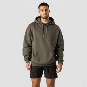 เสื้อฮู้ดคลุมศีรษะแบบซิปครึ่งตัวสำหรับผู้ชาย Clush Sports รุ่น Winter ผลิตจากผ้ากำมะหยี่คอตตอน 100% ทรงโอเวอร์ไซส์ รับสกรีนโลโก้แบบดิจิทัล สีสันหลากหลาย - Product Image 1