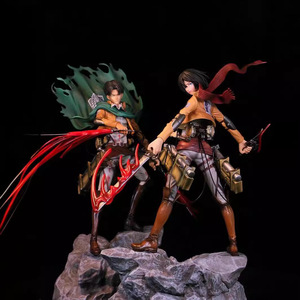 Figura de <span class=keywords><strong>Anime</strong></span> Versión Dañada en Batalla Figura de PVC de <span class=keywords><strong>Anime</strong></span> Attack Shingeki No Kyojin Rivaille Ackerman, Figuras de Dibujos Animados GK - Product Image 1