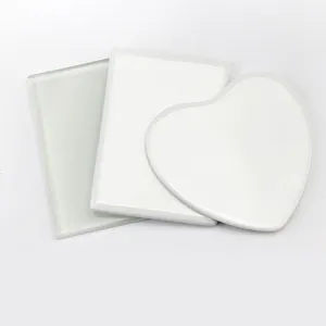 Imán de nevera en blanco de transferencia térmica personalizada de alta calidad WD, imán de nevera de sublimación de cerámica cuadrado en blanco
