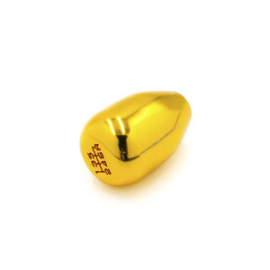 Car Gear <b>Shift</b> <b>Knob</b> Universal 6-Speed Aluminum Alloy Gold Ergonomic Racing Style - Product Image 4