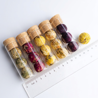 Lot de 7 Boules de Thé Fleuri aux Saveurs Variées : Perle de Dragon, Jasmin, Rose, Chrysanthème, Lotus – Thé Herbal Fait Main en Gros pour la Santé