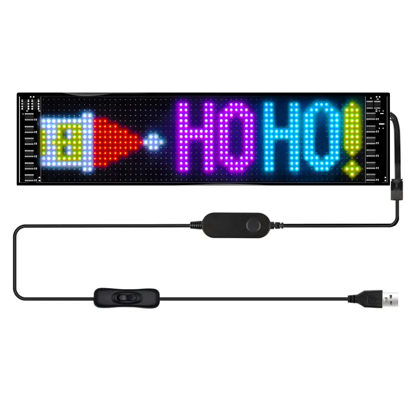 Custom Text Pattern Animation Programmable Bright LED Display Store Sign Scrollable Flexible App-Controlled Advertising Lighting