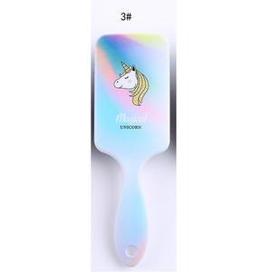 BELLEWORLD – peigne à cheveux de cheval carré avec logo imprimé, brosse à cheveux de massage pour enfants - Product Image 5