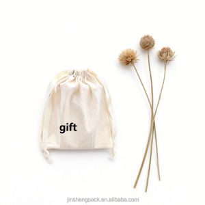 Sac à cordon en coton biologique avec logo personnalisé, vente en gros, sac cosmétique en vrac, toutes tailles et couleurs, pour cadeaux, bijoux, utilisation promotionnelle, autocollants - Product Image 3
